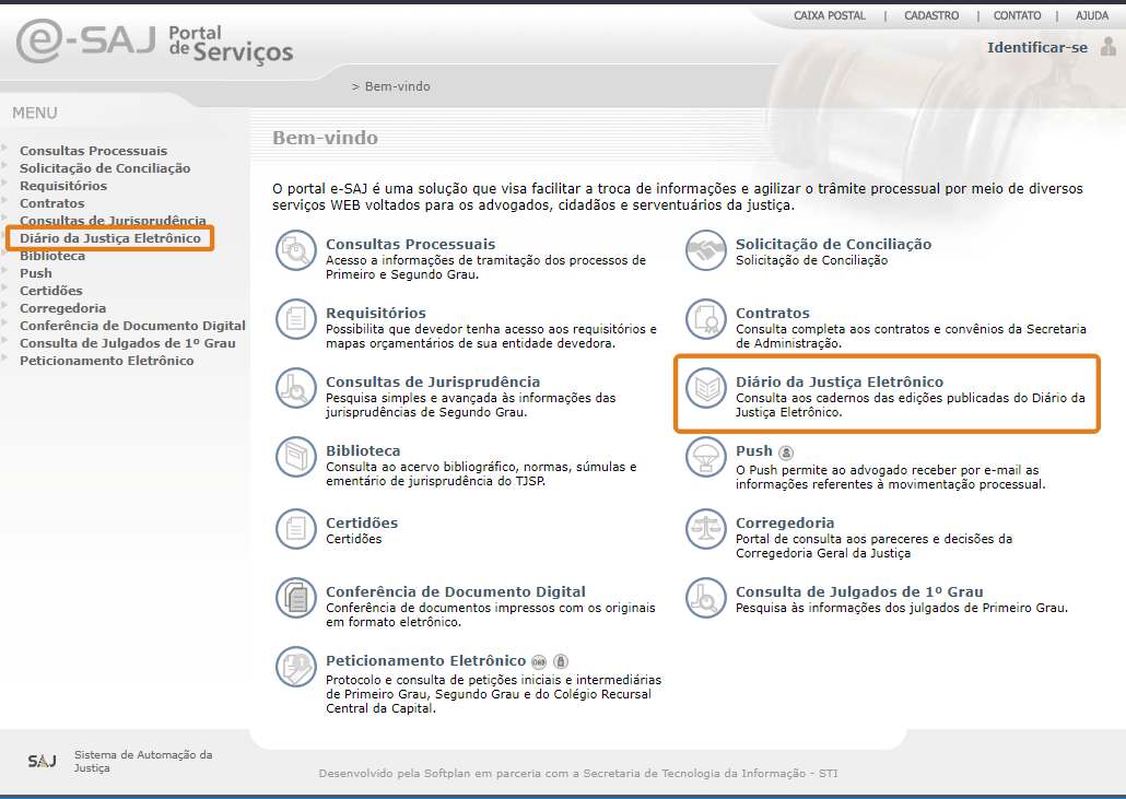diário da justiça eletrônico